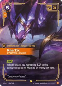 Kha'Zix - Evolving Hunter (Alternate Art) (119a/219) [Unleashed] | Gear Gaming Bentonville