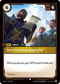 Scrutinizing Sergeant [Unleashed] | Gear Gaming Bentonville
