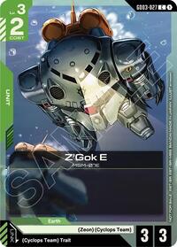 Z'Gok E (WCS26-27 Participation Pack Vol.1) (GD03-027) [Gundam Promotional Cards] | Gear Gaming Bentonville