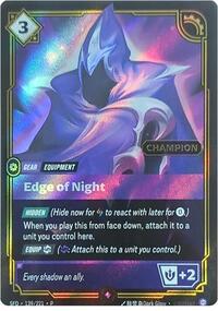 Edge of Night (Champion) [Riftbound Organized Play Promotional Cards] | Gear Gaming Bentonville