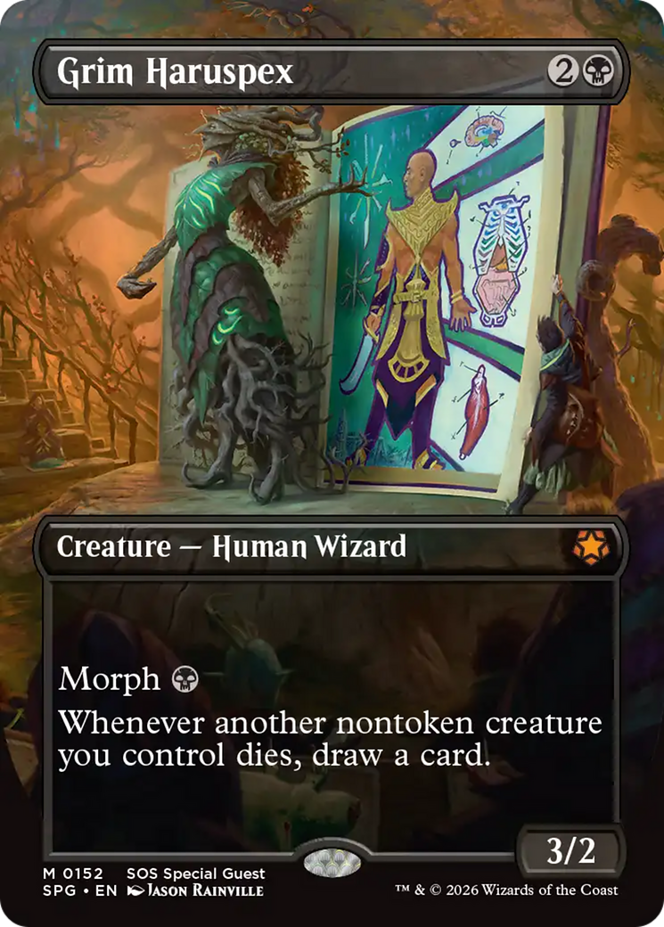 Grim Haruspex (Borderless) [Secrets of Strixhaven Special Guests] | Gear Gaming Bentonville