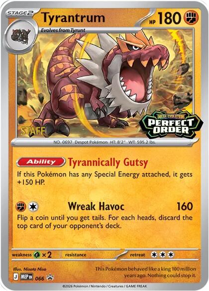 Tyrantrum (066) [Staff] [Mega Evolution Promo] | Gear Gaming Bentonville