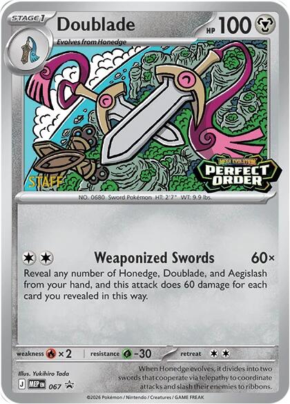 Doublade (067) [Staff] [Mega Evolution Promo] | Gear Gaming Bentonville