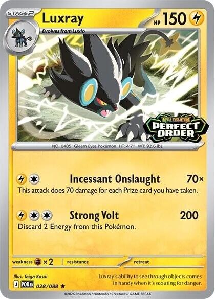 Luxray (028/088) (Perfect Order Stamped) [Miscellaneous Cards] | Gear Gaming Bentonville