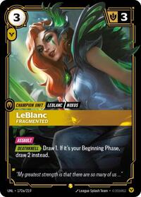LeBlanc - Fragmented (Alternate Art) [Unleashed] | Gear Gaming Bentonville