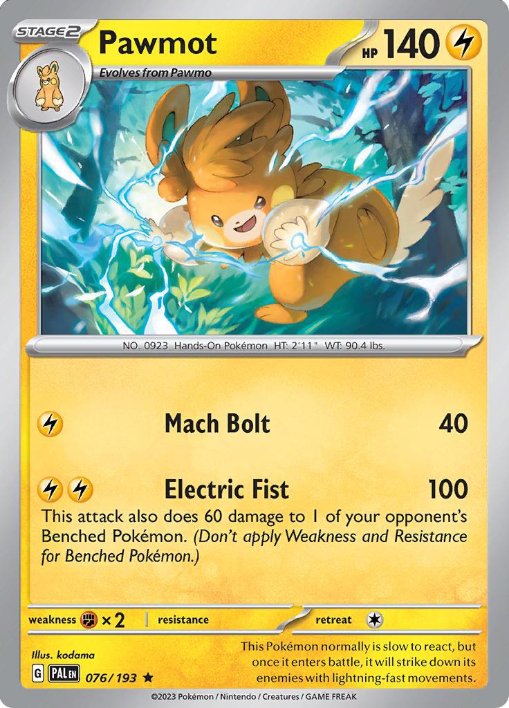 Pawmot (076/193) (Deck Exclusives) [Scarlet & Violet: Base Set] | Gear Gaming Bentonville