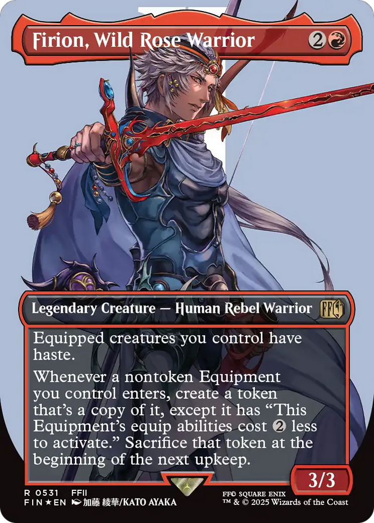 Firion, Wild Rose Warrior (Borderless) (Surge Foil) [FINAL FANTASY] | Gear Gaming Bentonville