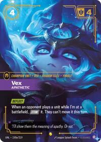 Vex - Apathetic (Alternate Art) [Unleashed] | Gear Gaming Bentonville