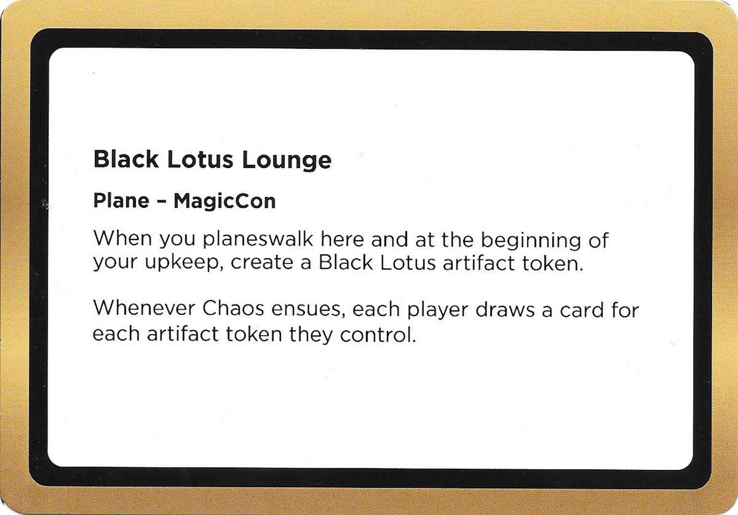 Black Lotus Lounge (Black Lotus Unknown Planechase) [Oversize Cards] | Gear Gaming Bentonville