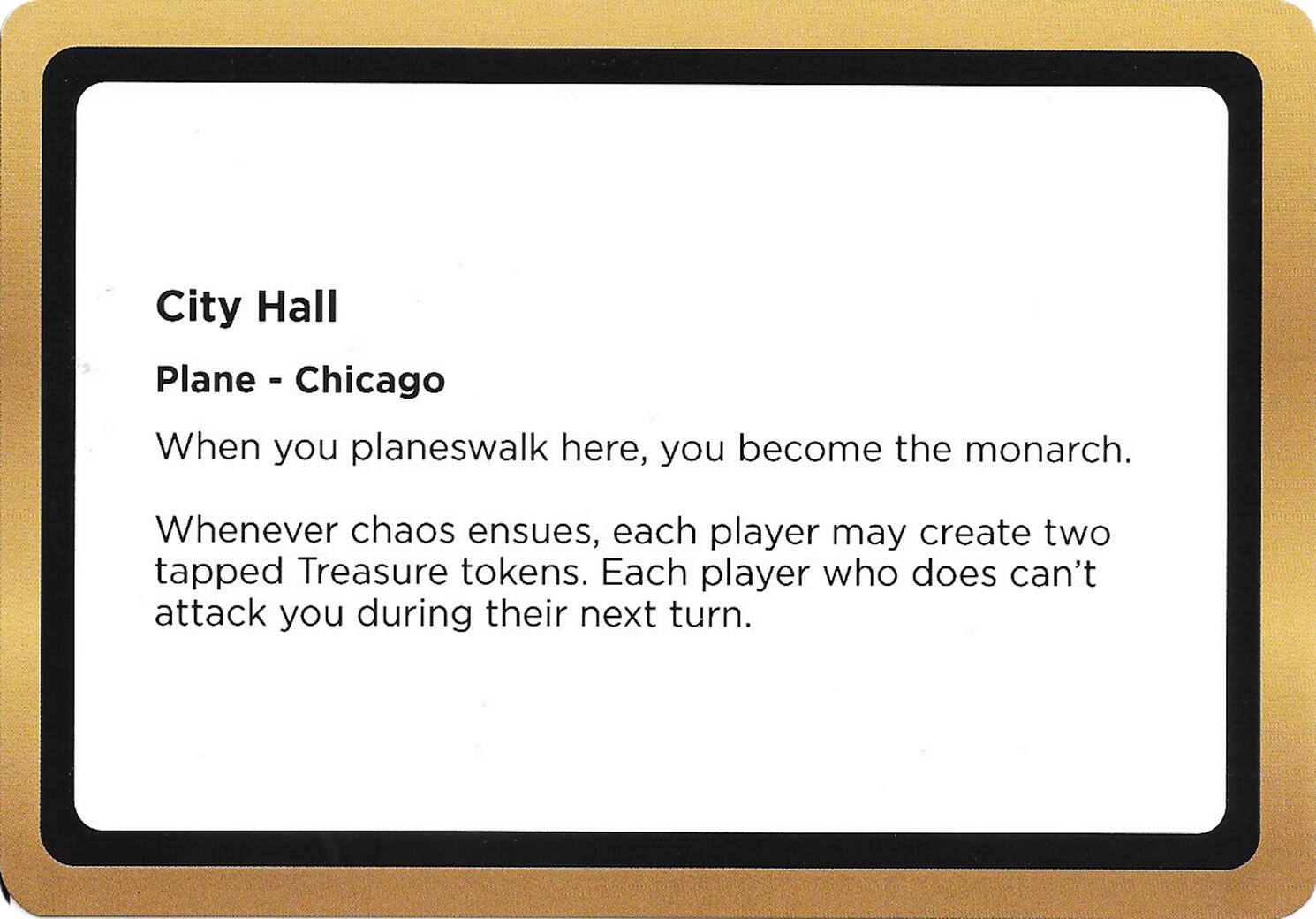 City Hall (Black Lotus Unknown Planechase) [Oversize Cards] | Gear Gaming Bentonville