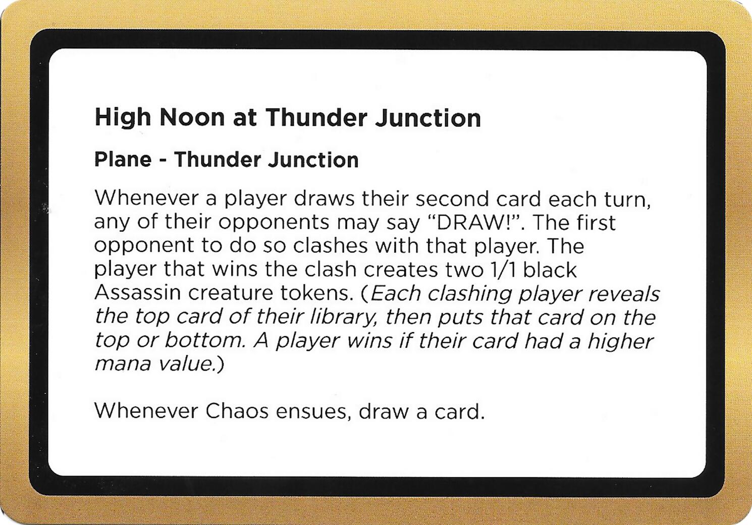 High Noon at Thunder Junction (Black Lotus Unknown Planechase) [Oversize Cards] | Gear Gaming Bentonville