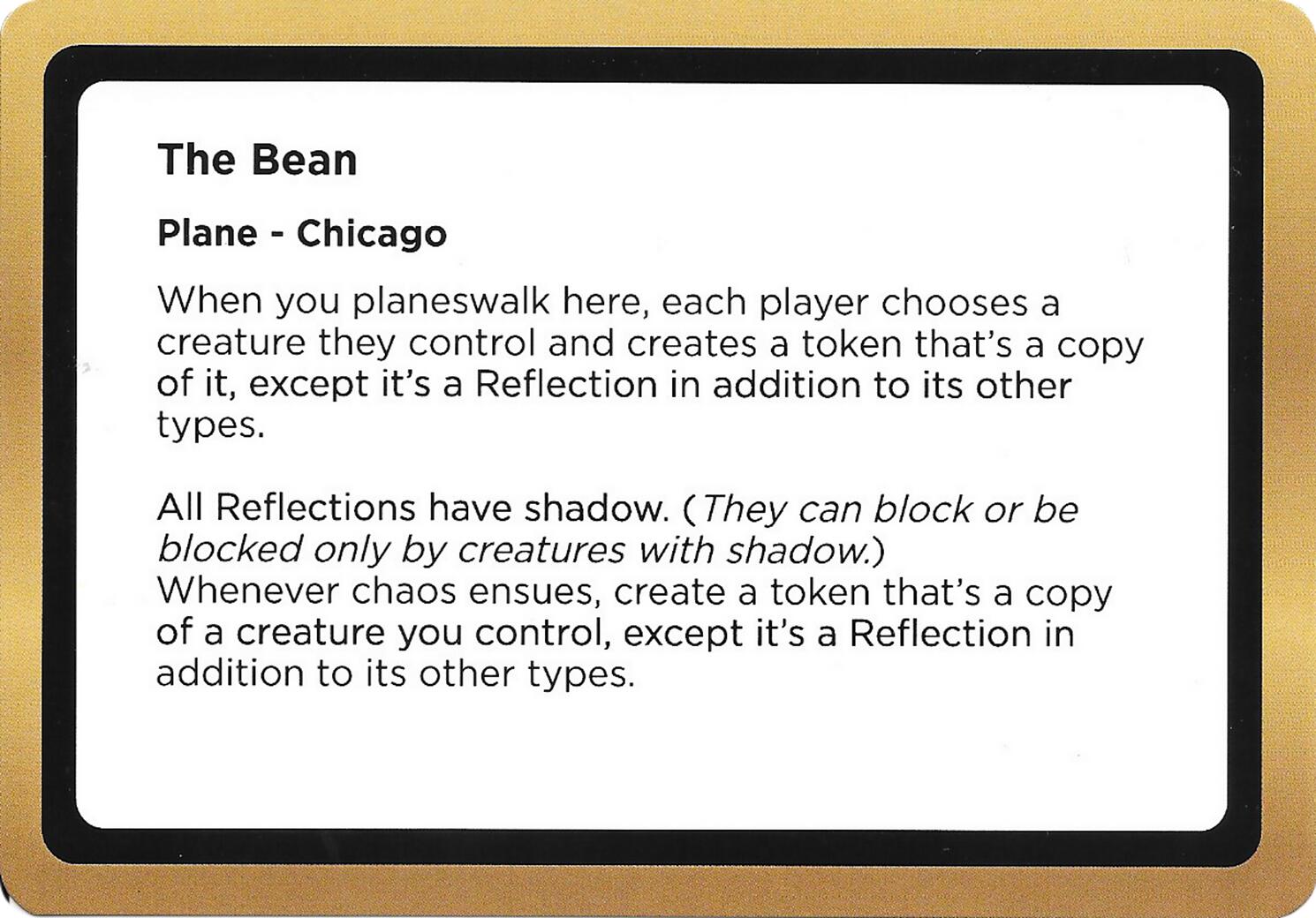 The Bean (Black Lotus Unknown Planechase) [Oversize Cards] | Gear Gaming Bentonville