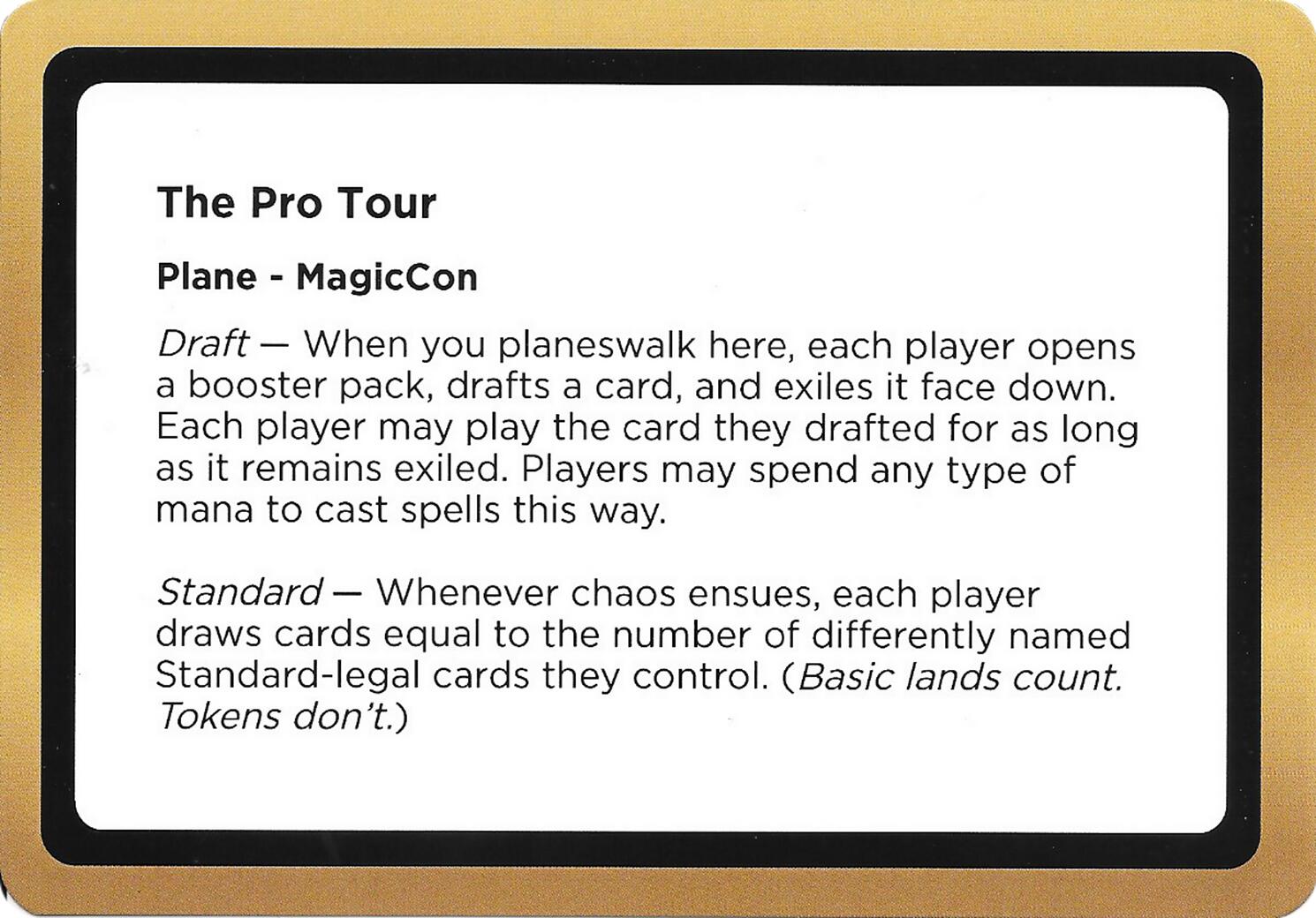 The Pro Tour (Black Lotus Unknown Planechase) [Oversize Cards] | Gear Gaming Bentonville
