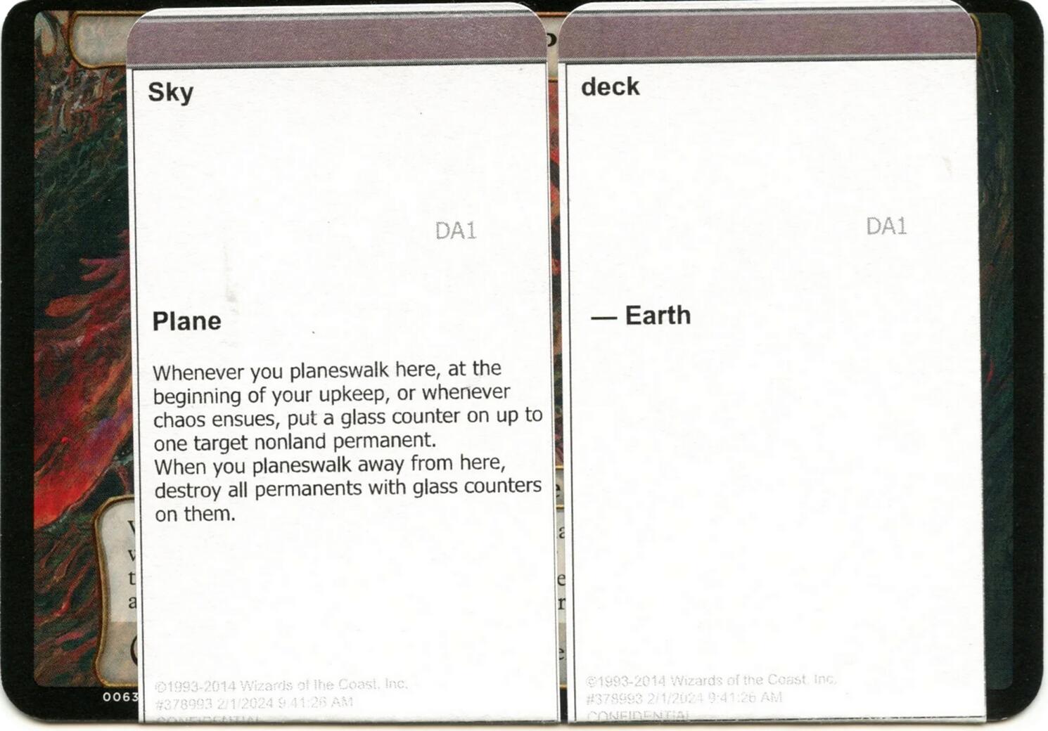 Sky Deck (Black Lotus Unknown Planechase) [Oversize Cards] | Gear Gaming Bentonville