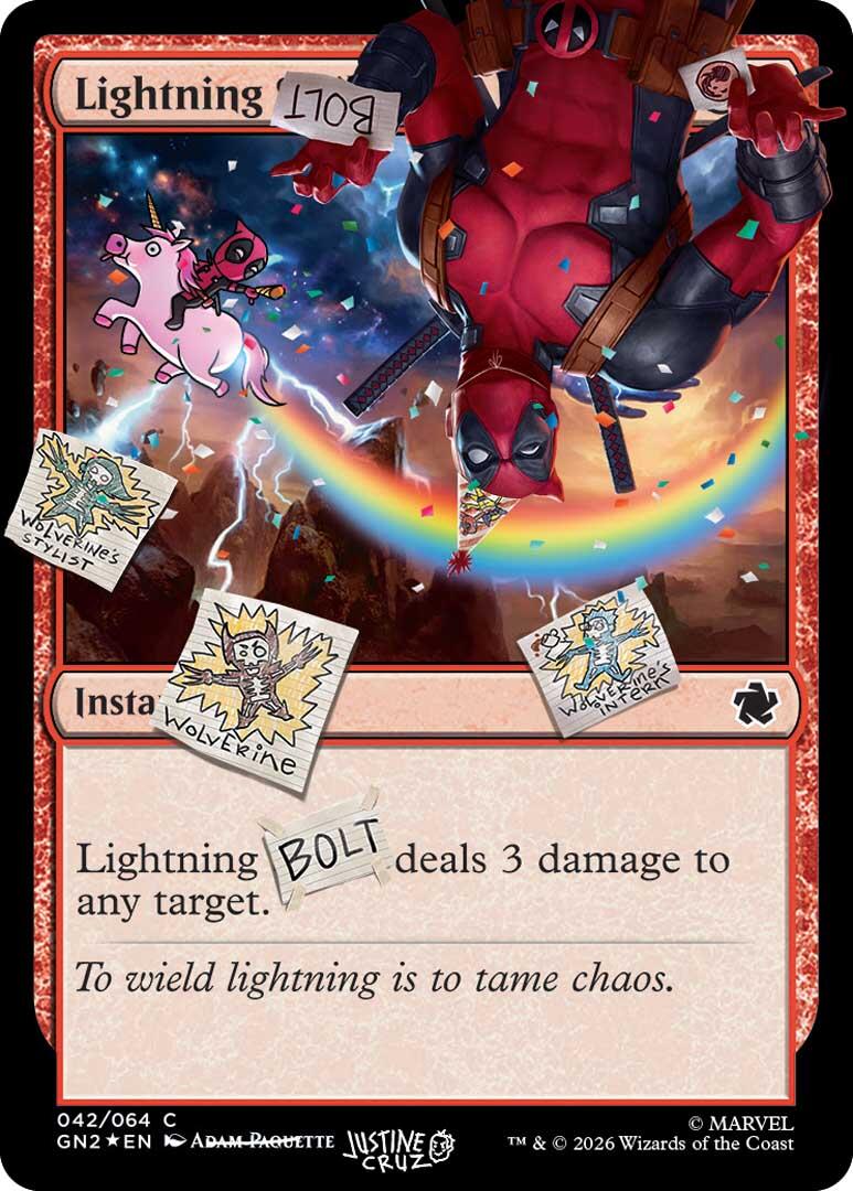 Lightning Bolt (042) (Pool Party Foil) [Secret Lair Drop Series] | Gear Gaming Bentonville
