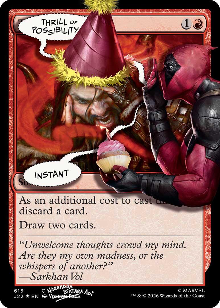 Thrill of Possibility (615) (Pool Party Foil) [Secret Lair Drop Series] | Gear Gaming Bentonville
