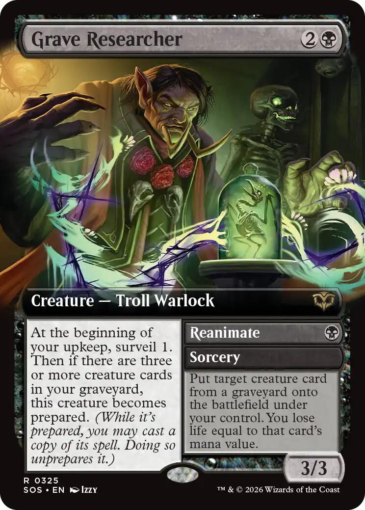 Grave Researcher (Extended Art) [Secrets of Strixhaven] | Gear Gaming Bentonville