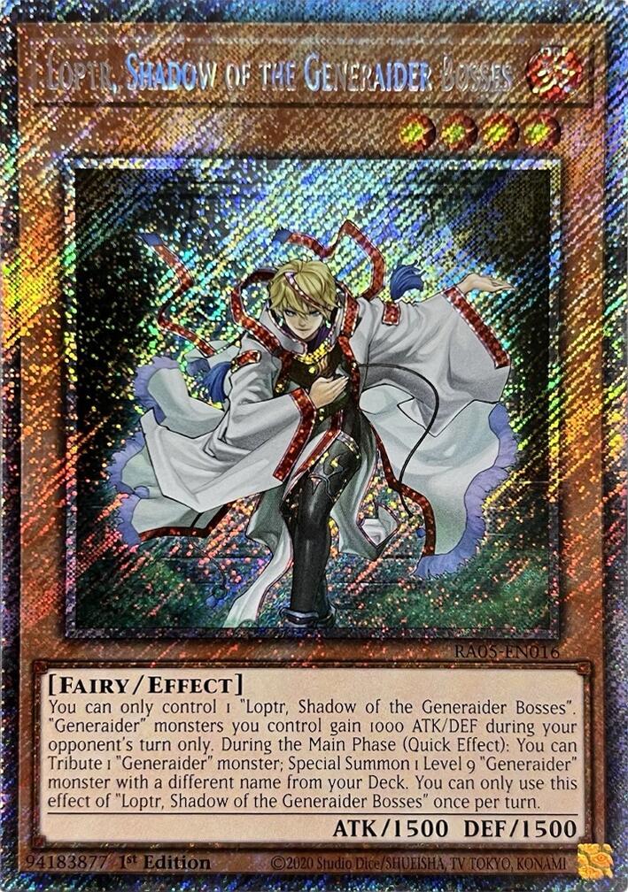 Loptr, Shadow of the Generaider Bosses (Platinum Secret Rare) [RA05-EN016] Platinum Secret Rare | Gear Gaming Bentonville