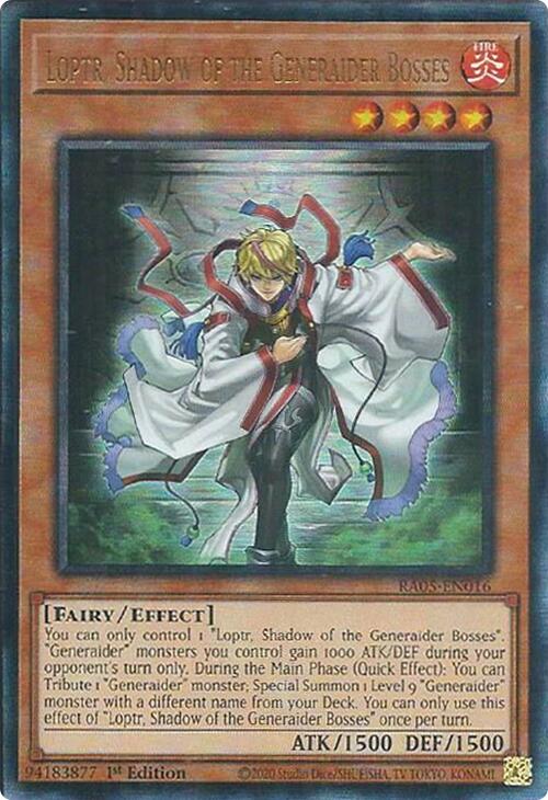 Loptr, Shadow of the Generaider Bosses (Ultimate Rare) [RA05-EN016] Ultimate Rare | Gear Gaming Bentonville