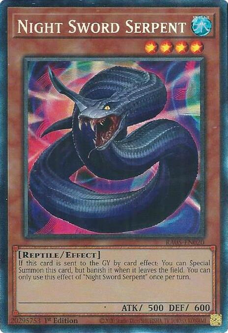 Night Sword Serpent (Collector's Rare) [RA05-EN020] Collector's Rare | Gear Gaming Bentonville