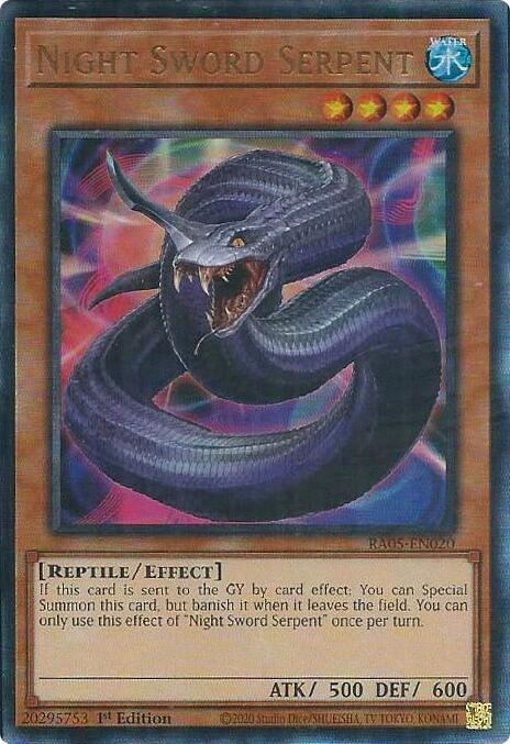 Night Sword Serpent (Ultimate Rare) [RA05-EN020] Ultimate Rare | Gear Gaming Bentonville