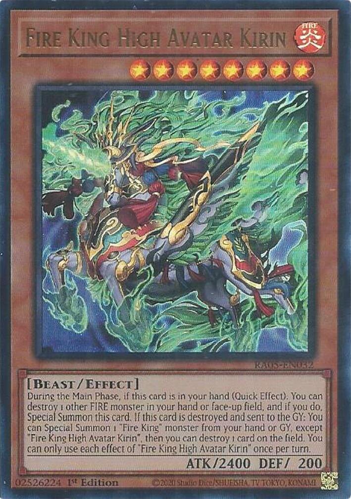 Fire King High Avatar Kirin (Ultra Rare) [RA05-EN032] Ultra Rare | Gear Gaming Bentonville