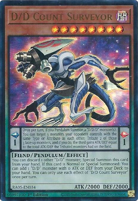 D/D Count Surveyor (Ultra Rare) [RA05-EN034] Ultra Rare | Gear Gaming Bentonville