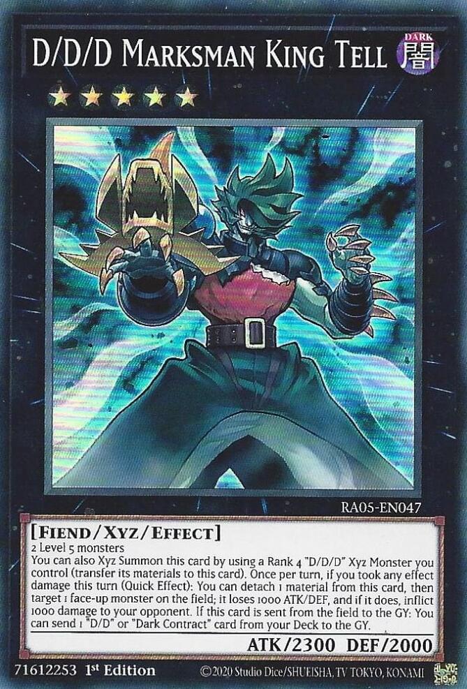 D/D/D Marksman King Tell [RA05-EN047] Super Rare | Gear Gaming Bentonville
