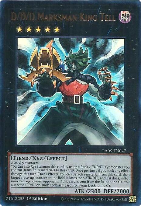 D/D/D Marksman King Tell (Ultra Rare) [RA05-EN047] Ultra Rare | Gear Gaming Bentonville