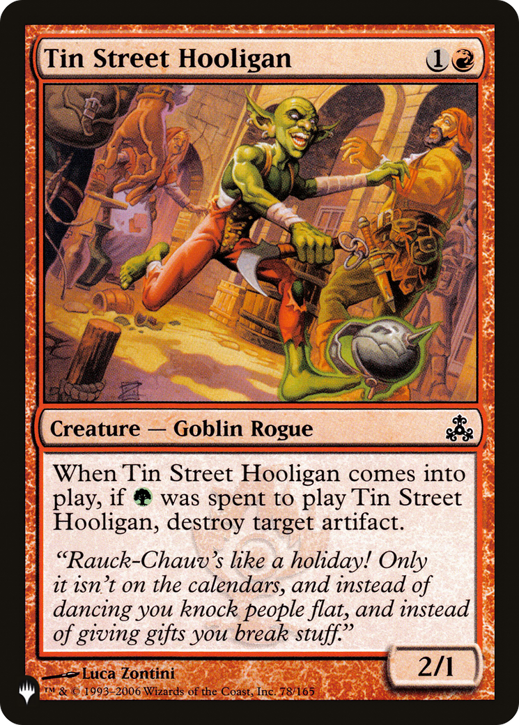 Tin Street Hooligan [The List Reprints] | Gear Gaming Bentonville