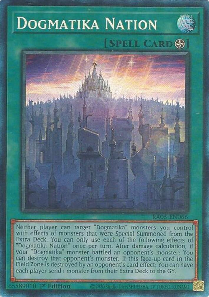 Dogmatika Nation (Collector's Rare) [RA05-EN066] Collector's Rare | Gear Gaming Bentonville