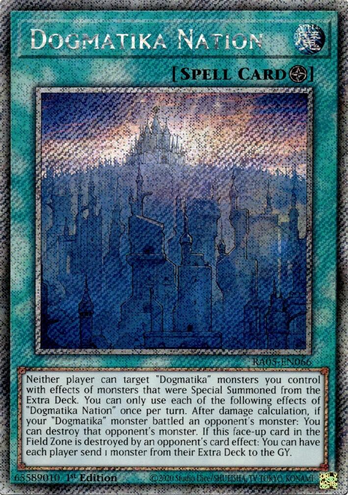 Dogmatika Nation (Platinum Secret Rare) [RA05-EN066] Platinum Secret Rare | Gear Gaming Bentonville