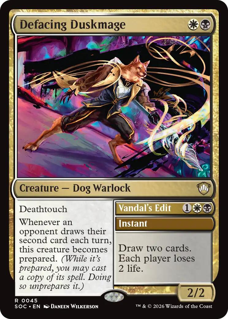 Defacing Duskmage [Secrets of Strixhaven Commander] | Gear Gaming Bentonville