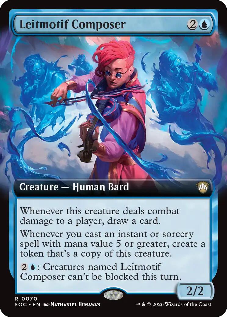 Leitmotif Composer (Extended Art) [Secrets of Strixhaven Commander] | Gear Gaming Bentonville