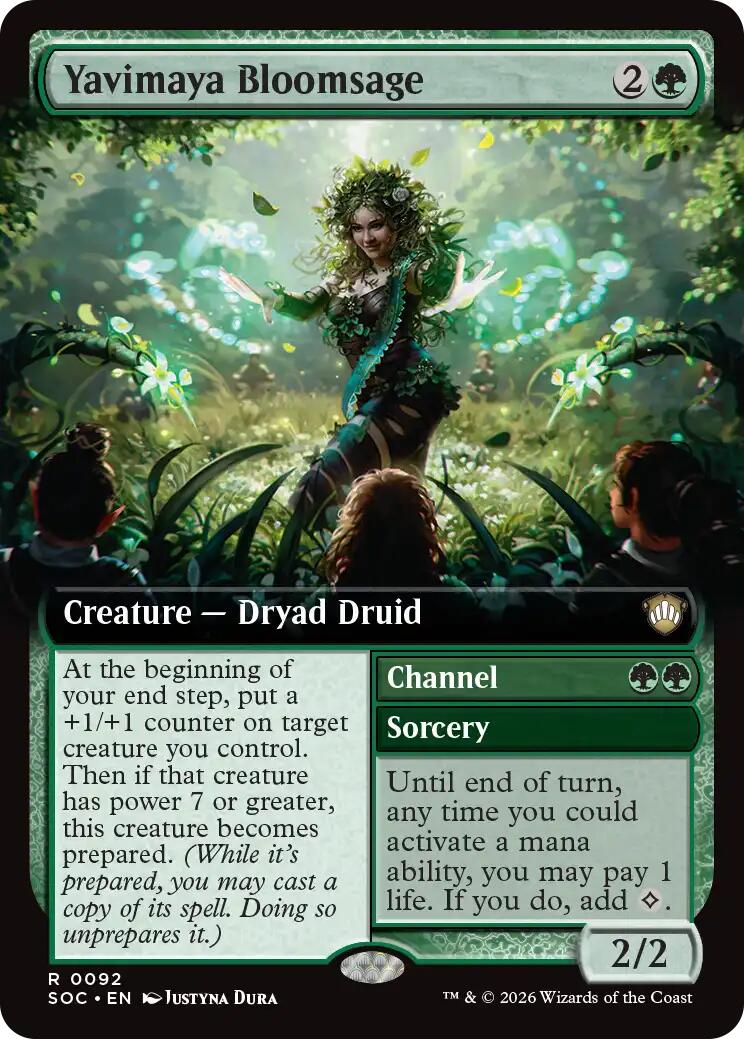 Yavimaya Bloomsage (Extended Art) [Secrets of Strixhaven Commander] | Gear Gaming Bentonville