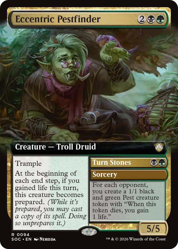 Eccentric Pestfinder (Extended Art) [Secrets of Strixhaven Commander] | Gear Gaming Bentonville