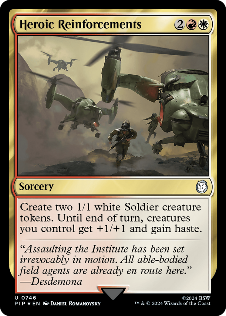 Heroic Reinforcements (Surge Foil) [Fallout] | Gear Gaming Bentonville
