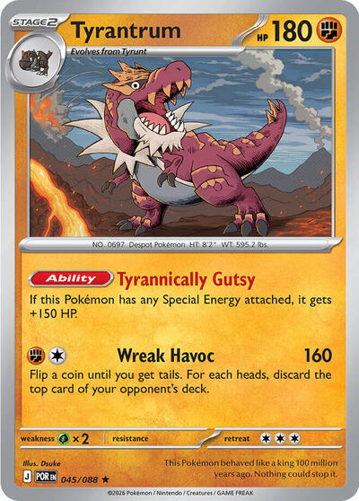 Tyrantrum (045/088) (Deck Exclusive) [Mega Evolution: Perfect Order] | Gear Gaming Bentonville