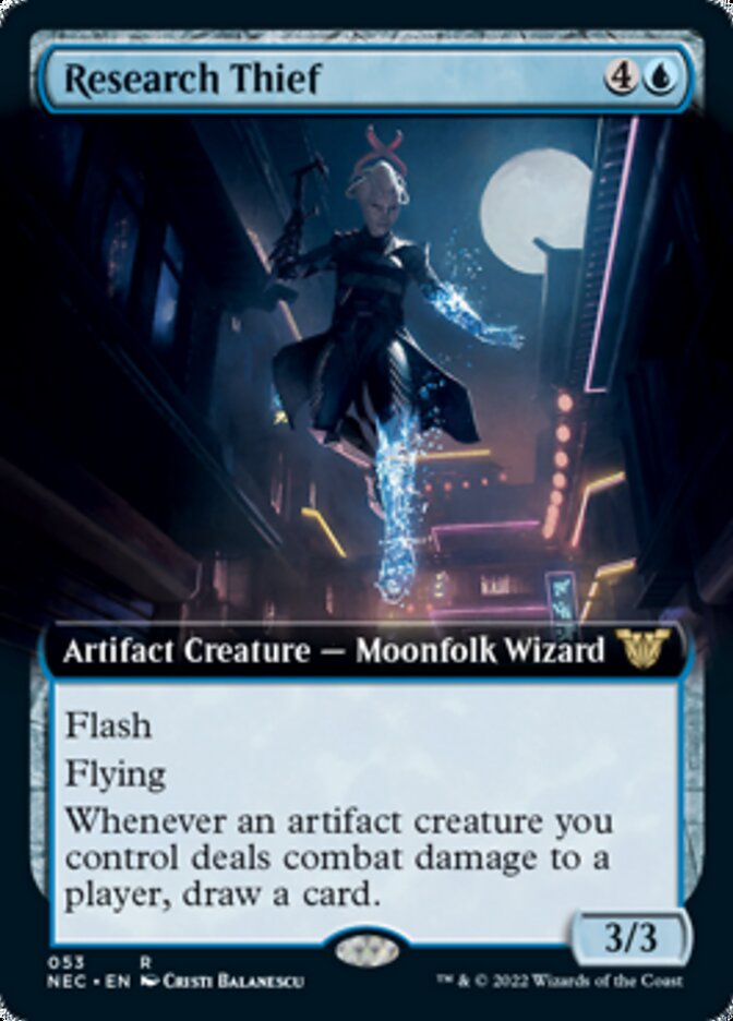 Research Thief (Extended Art) [Kamigawa: Neon Dynasty Commander] | Gear Gaming Bentonville