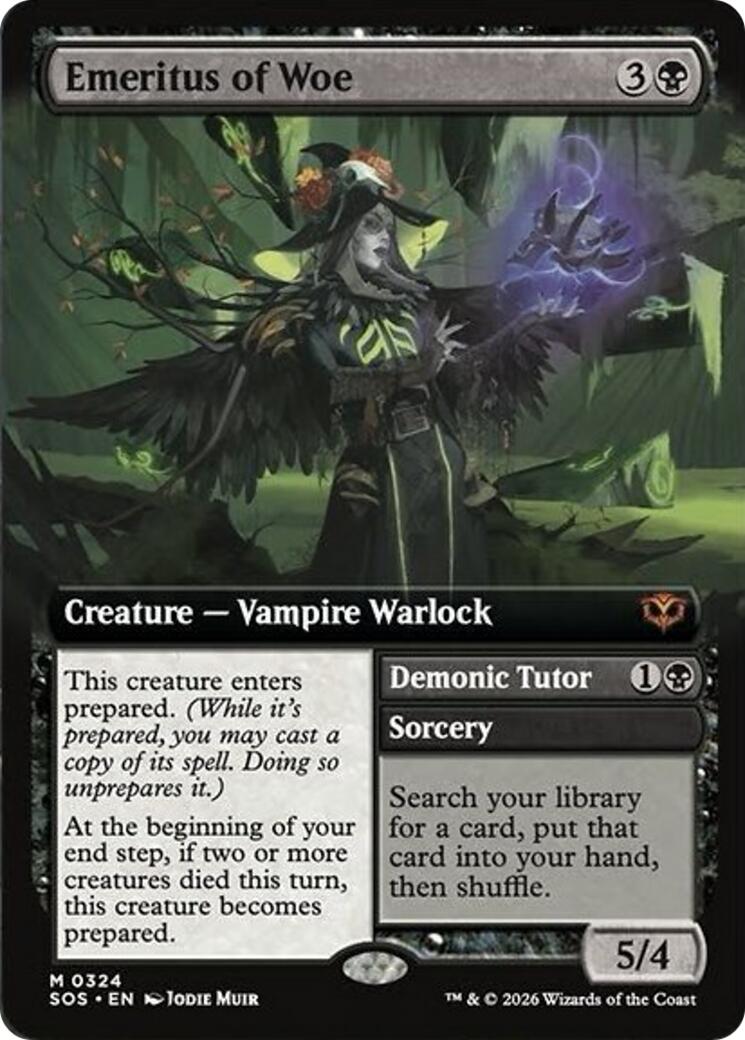 Emeritus of Woe (Extended Art) [Secrets of Strixhaven] | Gear Gaming Bentonville