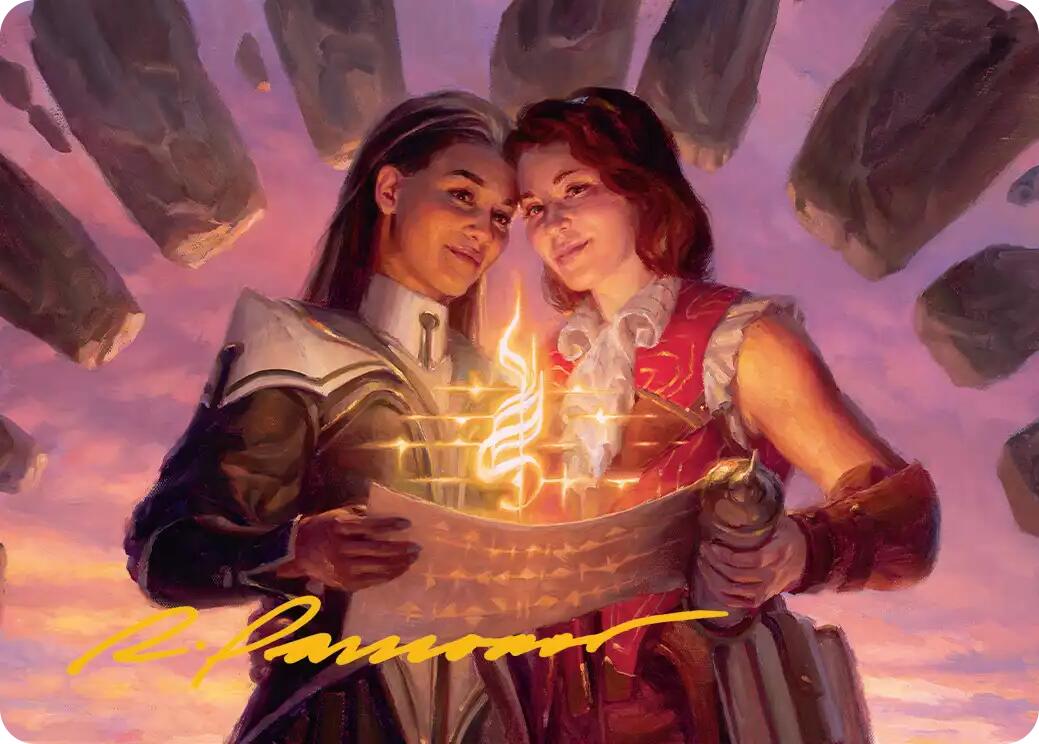 Joined Researchers Art Card (Gold-Stamped Signature) [Secrets of Strixhaven Art Series] | Gear Gaming Bentonville