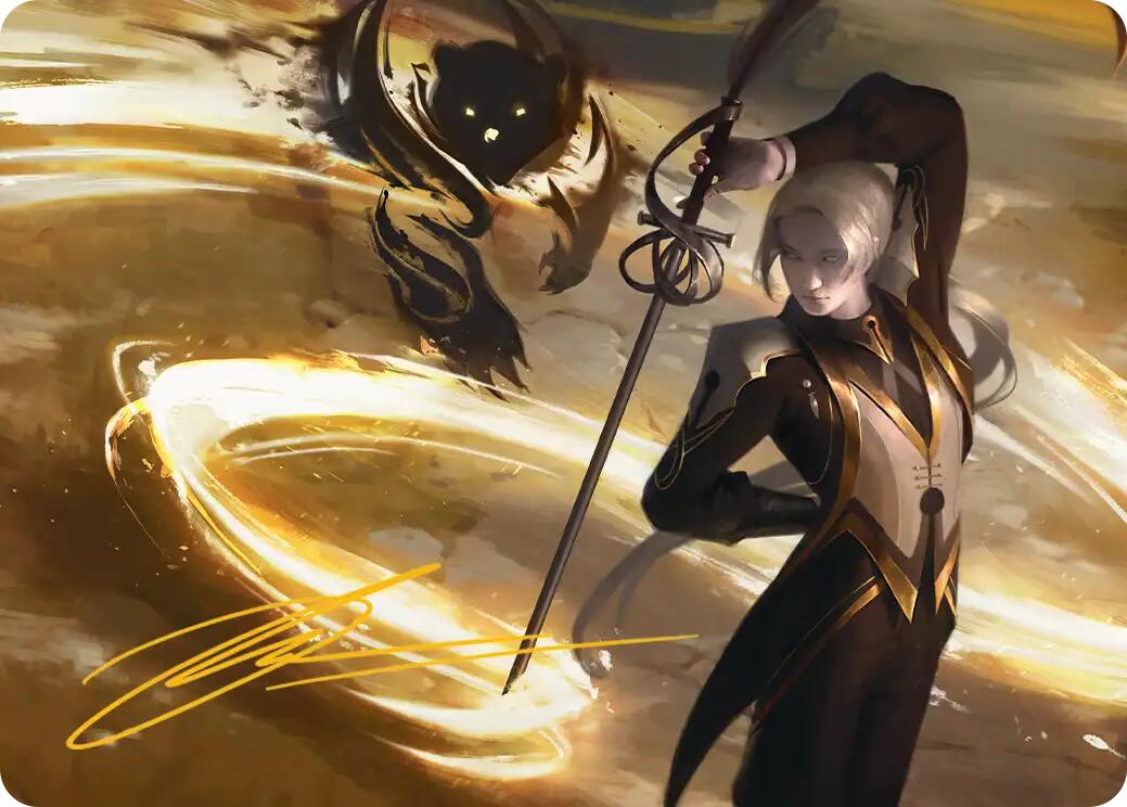 Rapier Wit Art Card (Gold-Stamped Signature) [Secrets of Strixhaven Art Series] | Gear Gaming Bentonville