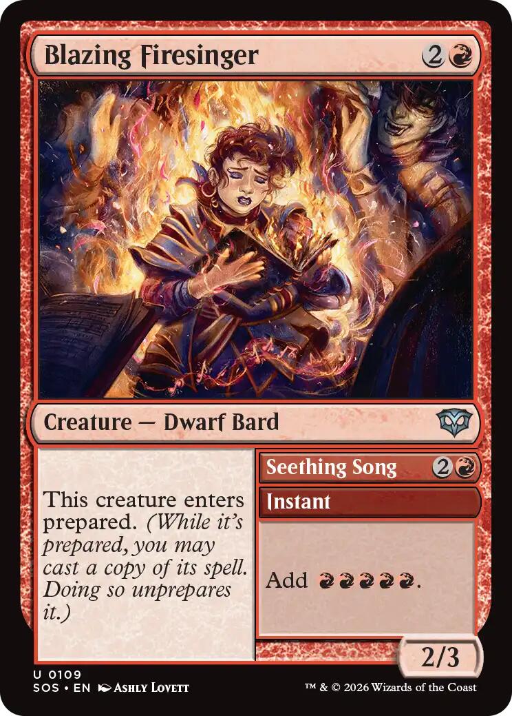 Blazing Firesinger [Secrets of Strixhaven] | Gear Gaming Bentonville