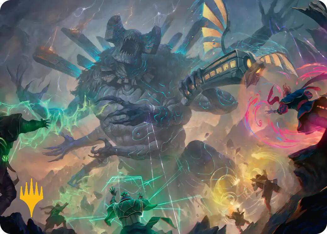 Moment of Reckoning Art Card (Gold-Stamped Planeswalker Symbol) [Secrets of Strixhaven Art Series] | Gear Gaming Bentonville