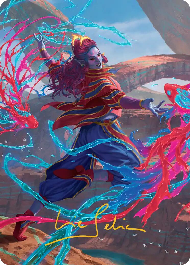 Rootha, Mastering the Moment Art Card (Gold-Stamped Signature) [Secrets of Strixhaven Art Series] | Gear Gaming Bentonville
