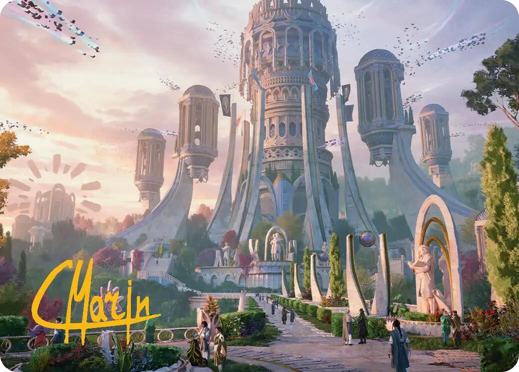 Command Tower Art Card (Gold-Stamped Signature) [Secrets of Strixhaven Art Series] | Gear Gaming Bentonville