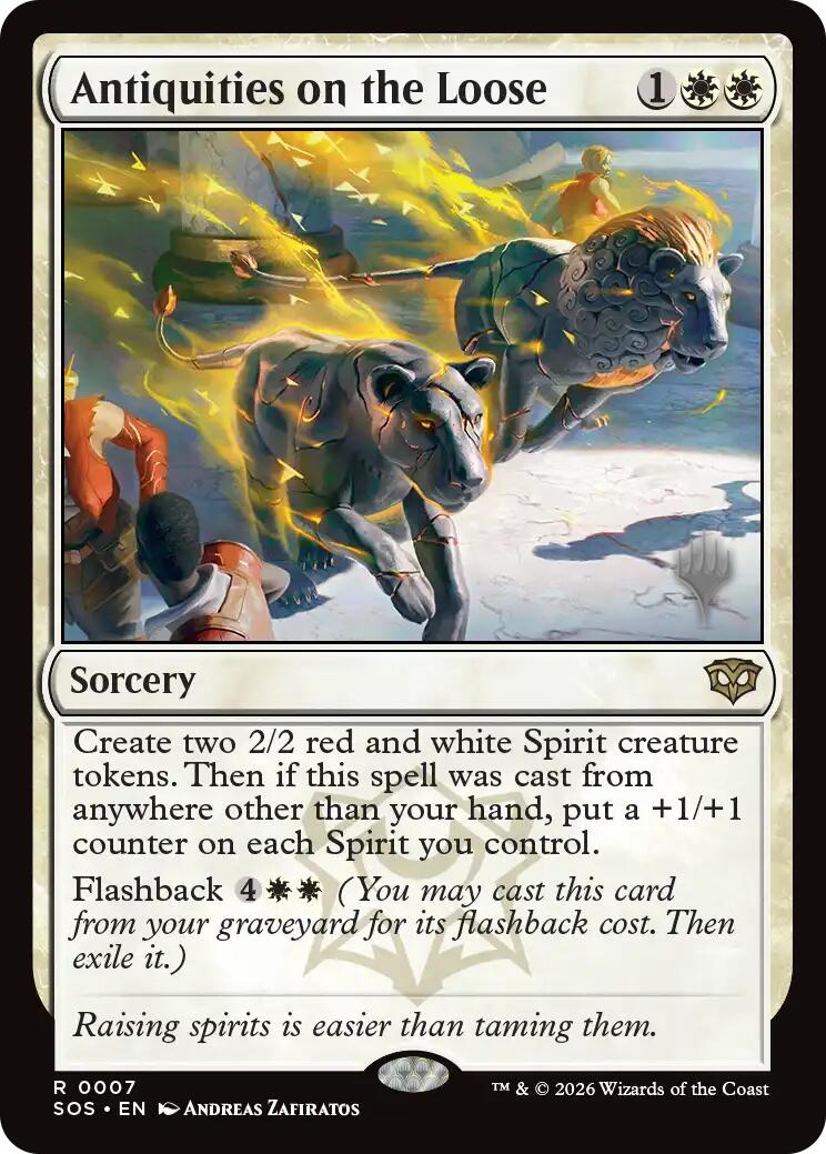 Antiquities on the Loose [Secrets of Strixhaven Promos] | Gear Gaming Bentonville
