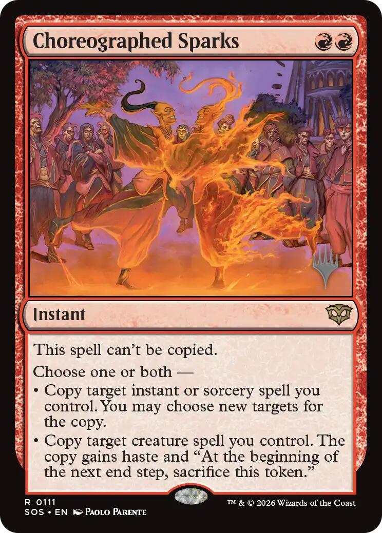 Choreographed Sparks [Secrets of Strixhaven Promos] | Gear Gaming Bentonville