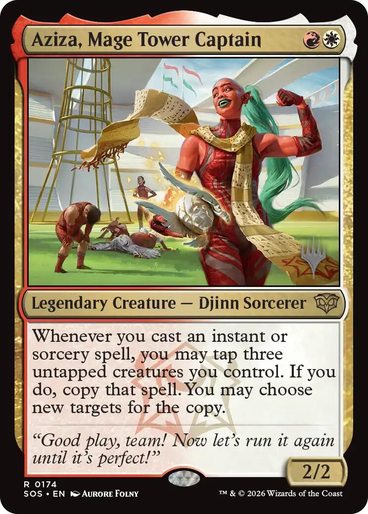 Aziza, Mage Tower Captain [Secrets of Strixhaven Promos] | Gear Gaming Bentonville