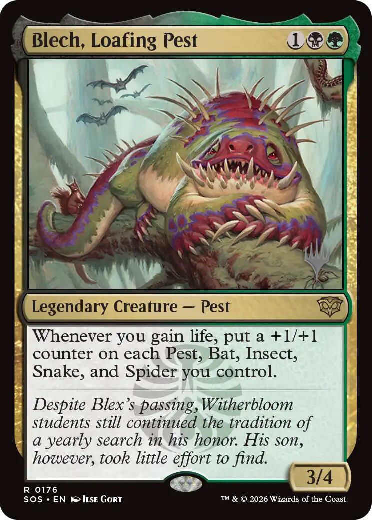 Blech, Loafing Pest [Secrets of Strixhaven Promos] | Gear Gaming Bentonville
